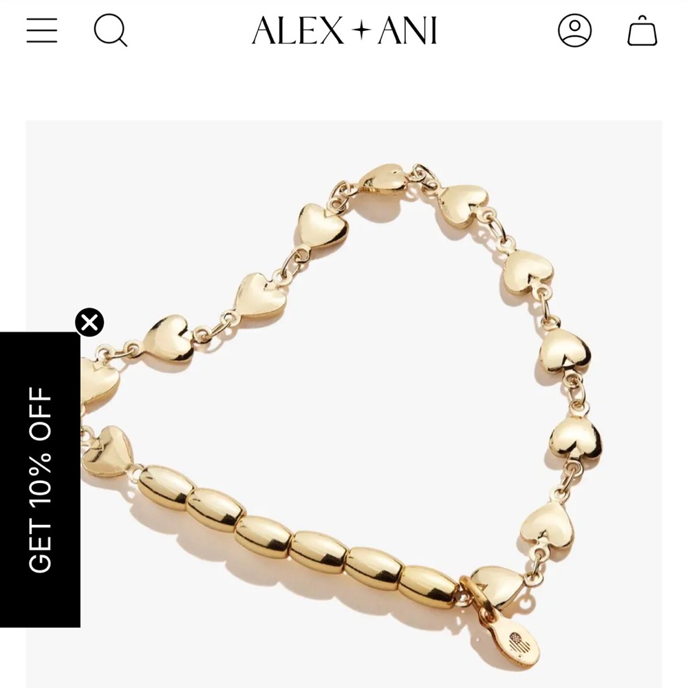 Alex and Ani gold stretch bracelet